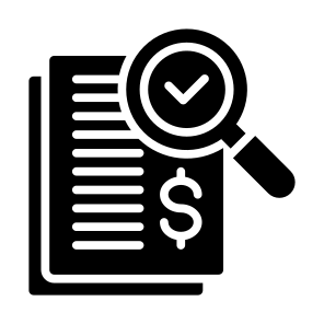 Cost Audit, Audit, Cost, Inspection, Analysis, Documents icon