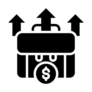 Improvement, Career, Business, Growth, Increase, Briefcase icon