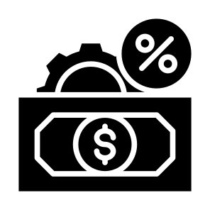 Money Management, Money, Management, Tax, Payment, Percentage   icon