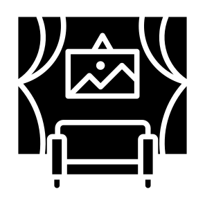 Interior, Sofa, Home,  Decoration, Curtain icon