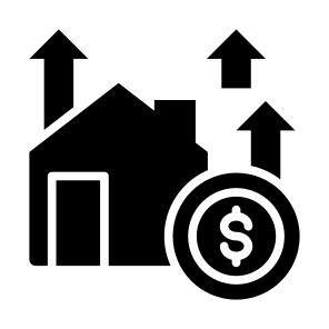 Property Investment, Home, Property, Increase, Investment, Money icon