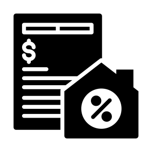 Tax, Document, Home, Percentage, Loan icon
