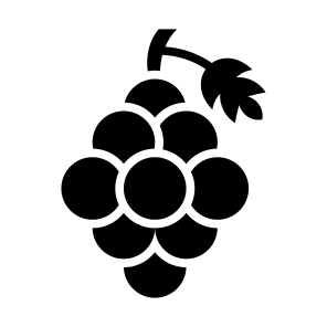 Grape, Fruit, Vegetarian, Healthy Food, Food And Restaurant icon