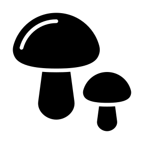 Mushrooms, Food, Vegetarian, Vegetable, Food And Restaurant icon