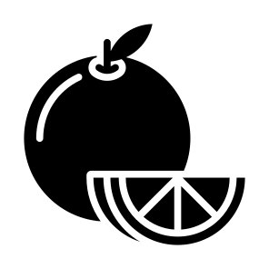 Orange, Fruit, Vegetarian, Healthy Food, Food And Restaurant icon