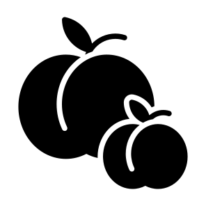 Peach, Fruit, Vegetarian, Healthy Food, Food And Restaurant icon