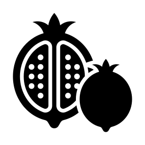 Pomegranate, Fruit, Vegetarian, Healthy Food, Food And Restaurant icon