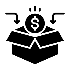 Crowdfunding, Money, Kickstarter, Investment, Funding, Donation icon