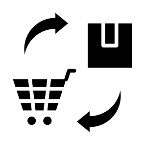 Purchases, Procurement, Goods, Product, Parcel, Shopping Cart icon