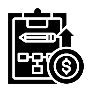 Strategic Planning, Budgeting, Financial, Strategy, Planning, Flowchart icon