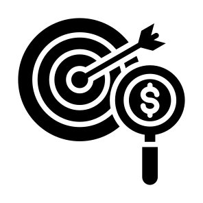 Target Market, Target, Market, Research, Focus, Goal icon