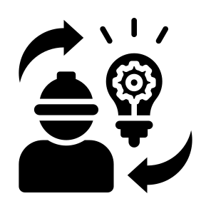 Creative Worker, Creative, Worker, Skill, Smart, Idea icon