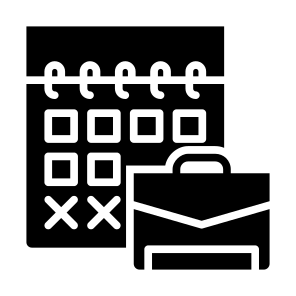 Leave Work, Leave, Work, Holiday, Time And Date, Labour Day icon