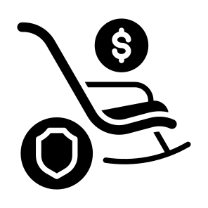 Retirement Insurance, Retirement, Insurance, Pension, Savings, Funds icon
