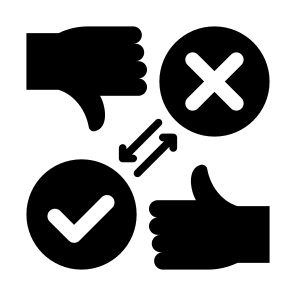 Consequence, Reaction, Outcome, Outgrowth, Review   icon