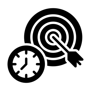 Goals, Target, Time And Date, Plan, Objective, Schedule, Setting, Management, Time icon