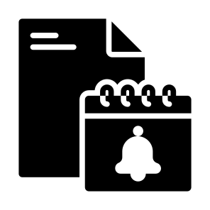 Reminder, Task, Deadline, Schedule, Alarm, List, Organization icon