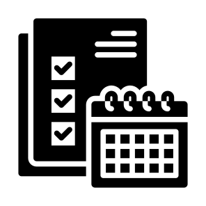 Schedule, Calendar, Time, Clock, Timetable, Date, Organization, Administration icon