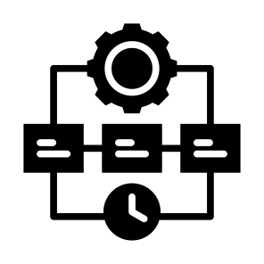 Timeline, Time,  Workflow, Project, Planning, Development, Clock, Organizing icon