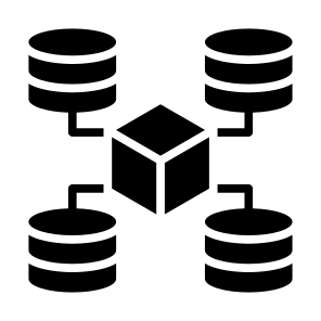 Big Data, Data, Server, Database, Storage, Network icon