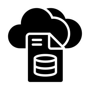 Cloud Server, Server Report, Cloud, Server, Report, Document, Data icon
