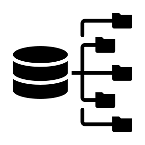 Server Sharing, Database, Server, Storage, Database File, Share icon