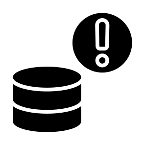 Server Warning, Server, Database, Warning Sign, Alert, Problem  icon