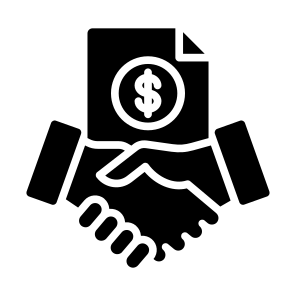 Agreement, Business, Dollar, Contract, Handshake, Partnership, Investor icon