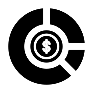 Chart, Money, Dollar, Finance, Donut Chart, Business  icon