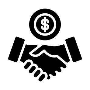 Deal, Business, Dollar, Deals, Relationship, Salary, Partnership, Investor icon
