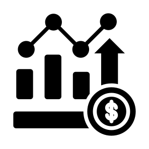 Growth, Money, Chart, Statistics, Dollar, Finance, Stock Market, Financial Profit icon