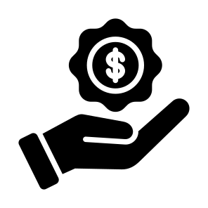 Reward, Hand, Stars, Dollar, Medal, Awards, Badge, Recognitions icon