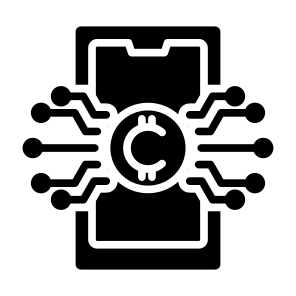 Crypto, Digital Currency, Digital Money, Digital Wallet, Cryptocurrency  icon