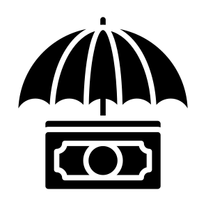 Insurance, Money, Protection, Umbrella, Payment Security icon