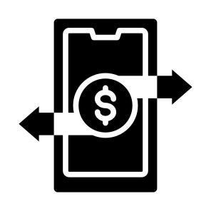 Online Transfer, Mobile Phone, Transfer Money, Mobile Banking, Online Payment icon