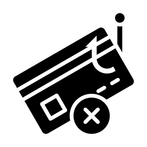 Phishing, Hack, Credit Card, Payment, Money  icon