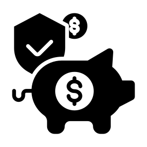 Piggy Bank, Savings, Cost Saving, Security, Bank, Money Saving icon