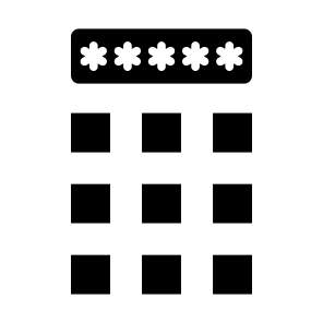 Pin Code, Password, Pin, Passkey, Security  icon