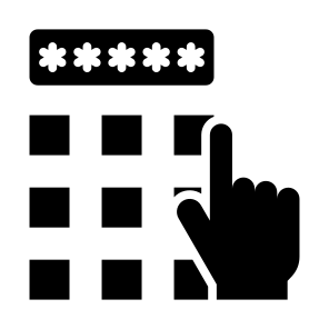 Pin Number, Code, Access, Payment, Pin  icon