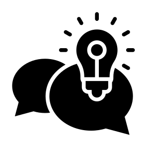 Advice, Speech Bubble, Communications, Idea, Tips  icon