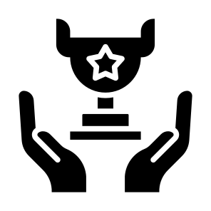 Award, Hand, Trophy, Champion, Winner icon