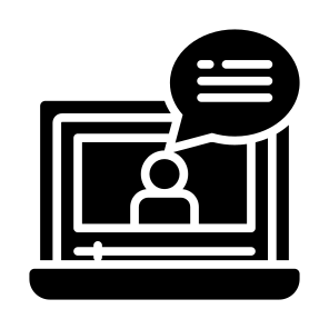 Tutorial, Communications, Lesson, Live Streaming, Online Video  icon