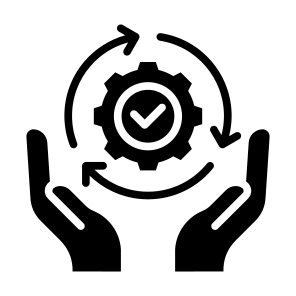 Work Process, Setting, Automatic, In Progress, Consolidation  icon