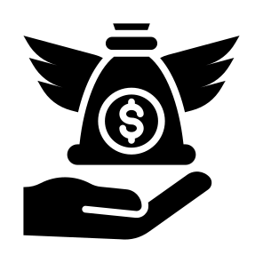 Angel Investor, Money, Wings, Investment, Investor icon