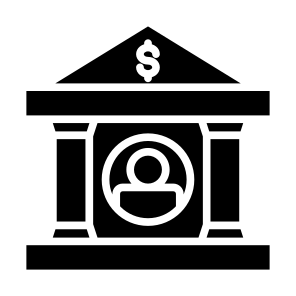 Bank Account, Money, User, Saving, Bank icon