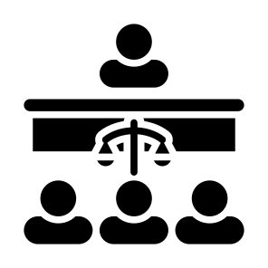 Courtroom, Justice, Court, Judge, Legitimacy   icon