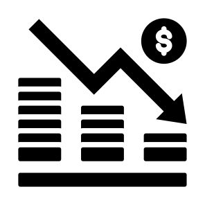 Financial Crisis, Money, Economic, Loss, Downturn icon