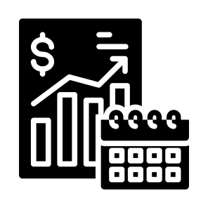Financial Planning, Project, Plan, Checklist, Revenue icon