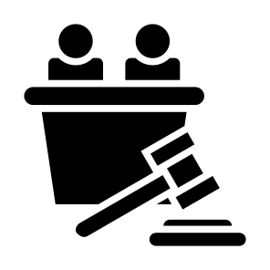 Judge, Justice, Court, Gavel, Lawyer icon