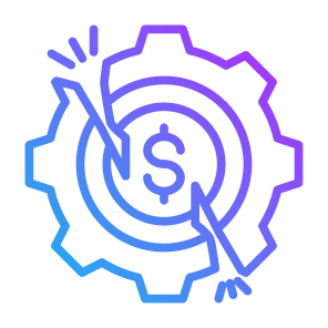 Disruption, Market, Crash, Crisis, Bankruptcy icon